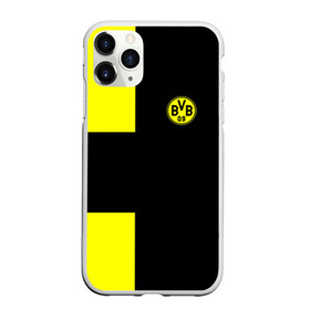 Чехол для iPhone 11 Pro Max матовый с принтом FC Borussia Dortmund Black в городе Новоалтайск, Силикон |  | Тематика изображения на принте: боруссия | дортмунд