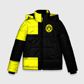 Зимняя куртка для мальчиков 3D с принтом FC Borussia Dortmund Black в городе Новоалтайск, ткань верха — 100% полиэстер; подклад — 100% полиэстер, утеплитель — 100% полиэстер | длина ниже бедра, удлиненная спинка, воротник стойка и отстегивающийся капюшон. Есть боковые карманы с листочкой на кнопках, утяжки по низу изделия и внутренний карман на молнии. 

Предусмотрены светоотражающий принт на спинке, радужный светоотражающий элемент на пуллере молнии и на резинке для утяжки | боруссия | дортмунд