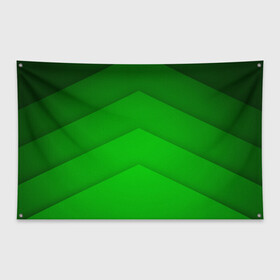 Флаг-баннер с принтом GREEN STRIPES ЗЕЛЁНЫЕ ПОЛОСЫ в городе Новоалтайск, 100% полиэстер | размер 67 х 109 см, плотность ткани — 95 г/м2; по краям флага есть четыре люверса для крепления | абстракция | геометрия | зеленый | модные.мода | пирамиды | полосы.линии | тренды | треугольники | узоры