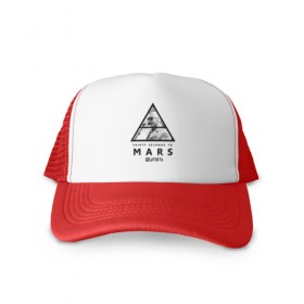 Кепка тракер с сеткой с принтом Thirty Seconds to Mars в городе Новоалтайск, трикотажное полотно; задняя часть — сетка | длинный козырек, универсальный размер, пластиковая застежка | Тематика изображения на принте: 30 seconds to mars | 30 секунд до марса | 30stm | thirty seconds to mars | альтернативный | гранж | группа | джаред | лето | нео | орел | пост | прогрессивны | прогрессивный | рок | хард | шеннон