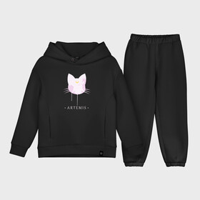 Детский костюм хлопок Oversize с принтом Artemis cat в городе Новоалтайск,  |  | anime | sailor moon | аниме | сейлор мун