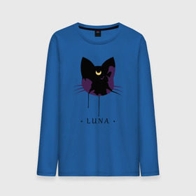 Мужской лонгслив хлопок с принтом Luna в городе Новоалтайск, 100% хлопок |  | anime | sailor moon | аниме | сейлор мун