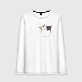 Мужской лонгслив хлопок с принтом Кисы в городе Новоалтайск, 100% хлопок |  | anime | cat | sailor moon | аниме | кисы | сейлор мун