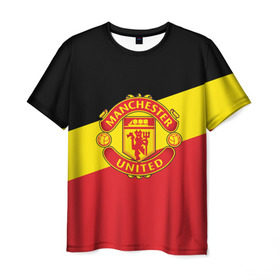 Мужская футболка 3D с принтом Manchester United 2018 Colors в городе Новоалтайск, 100% полиэфир | прямой крой, круглый вырез горловины, длина до линии бедер | Тематика изображения на принте: emirates | fc | manchester united | абстракция | геометрия | зож | клуб | линии | манчестер юнайтед | модные | мяч | россии | спорт | спортивные | стиль | тренды | утбол | футбольный клуб | экстрим | эмблема