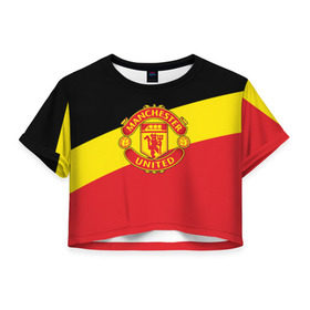 Женская футболка 3D укороченная с принтом Manchester United 2018 Colors в городе Новоалтайск, 100% полиэстер | круглая горловина, длина футболки до линии талии, рукава с отворотами | emirates | fc | manchester united | абстракция | геометрия | зож | клуб | линии | манчестер юнайтед | модные | мяч | россии | спорт | спортивные | стиль | тренды | утбол | футбольный клуб | экстрим | эмблема
