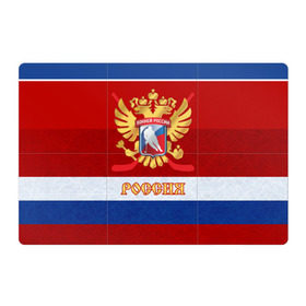 Магнитный плакат 3Х2 с принтом Хоккей России в городе Новоалтайск, Полимерный материал с магнитным слоем | 6 деталей размером 9*9 см | nhl | герб | клюшка | нхл | российский | россия | спорт | флаг | хоккей | чемпион | шайба