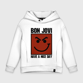 Детское худи Oversize хлопок с принтом Bon Jovi, have a nice day в городе Новоалтайск, френч-терри — 70% хлопок, 30% полиэстер. Мягкий теплый начес внутри —100% хлопок | боковые карманы, эластичные манжеты и нижняя кромка, капюшон на магнитной кнопке | bon jovi | бон | бон джови | глэм | группа | джови | джон | метал | рок | хард