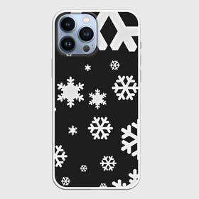 Чехол для iPhone 13 Pro Max с принтом Снежинки в городе Новоалтайск,  |  | Тематика изображения на принте: christmas | new year | santa | дед мороз | елка | елочки | новогодний | новый год | рождество | сантаклаус | снег | снежинки