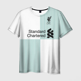 Мужская футболка 3D с принтом Sturridge away 2018 в городе Новоалтайск, 100% полиэфир | прямой крой, круглый вырез горловины, длина до линии бедер | apl | champions | daniel | england | league | liverpool | sturridge