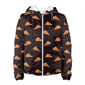 Женская куртка 3D с принтом Galaxy pizza в городе Новоалтайск, ткань верха — 100% полиэстер, подклад — флис | прямой крой, подол и капюшон оформлены резинкой с фиксаторами, два кармана без застежек по бокам, один большой потайной карман на груди. Карман на груди застегивается на липучку | cheese | cosmic | food | galaxy | italy | night | pepperoni | pizza | space | spain | stars | галактика | еда | звезды | испания | италия | космический | космос | ночь | пипперони | пицца | сыр