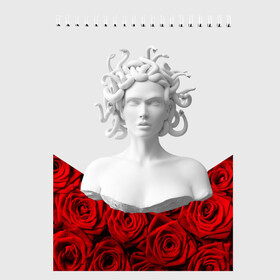 Скетчбук с принтом GIRL SNAKE ROSES РОЗЫ в городе Новоалтайск, 100% бумага
 | 48 листов, плотность листов — 100 г/м2, плотность картонной обложки — 250 г/м2. Листы скреплены сверху удобной пружинной спиралью | Тематика изображения на принте: букет | веты | красный | лепестки | модные | полосы | природа | растения | розочки | розы | сад | тренды | цвет | черный