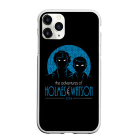 Чехол для iPhone 11 Pro Max матовый с принтом Холмс и Ватсон 221B в городе Новоалтайск, Силикон |  | Тематика изображения на принте: baker | holmes | sherlock | street | watson |   мартин | арт | бенедикт | бэйкер | ватсон | камбербэтч | лондон | мориарти | париж | синие | фримен | холмз | холмс | шерлок