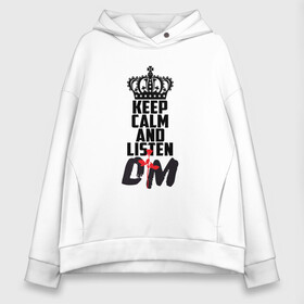 Женское худи Oversize хлопок с принтом Listen Depeche Mode в городе Новоалтайск, френч-терри — 70% хлопок, 30% полиэстер. Мягкий теплый начес внутри —100% хлопок | боковые карманы, эластичные манжеты и нижняя кромка, капюшон на магнитной кнопке | depeche mode | альтернативный | вестник моды | депеш мод | дэйв гаан | индастриал | мартин гор | музыка | надпись | новая волна | роза | рок | синти поп | электроник | энди флетчер