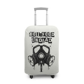 Чехол для чемодана 3D с принтом Hollywood Undead противогаз в городе Новоалтайск, 86% полиэфир, 14% спандекс | двустороннее нанесение принта, прорези для ручек и колес | charlie scene | danny | funny man | hollywood | j dog | johnny 3 tears | undead | альтернативный | андед | голивуд | голливудская | группа | кранккор | метал | нежить | ню | реп | рок | рэп | рэпкор