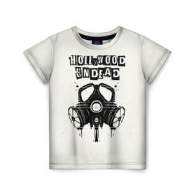 Детская футболка 3D с принтом Hollywood Undead противогаз в городе Новоалтайск, 100% гипоаллергенный полиэфир | прямой крой, круглый вырез горловины, длина до линии бедер, чуть спущенное плечо, ткань немного тянется | charlie scene | danny | funny man | hollywood | j dog | johnny 3 tears | undead | альтернативный | андед | голивуд | голливудская | группа | кранккор | метал | нежить | ню | реп | рок | рэп | рэпкор