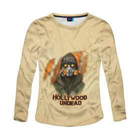 Женский лонгслив 3D с принтом J-Dog, Hollywood Undead в городе Новоалтайск, 100% полиэстер | длинные рукава, круглый вырез горловины, полуприлегающий силуэт | charlie scene | danny | funny man | hollywood | j dog | johnny 3 tears | undead | альтернативный | андед | голивуд | голливудская | группа | кранккор | метал | нежить | ню | реп | рок | рэп | рэпкор