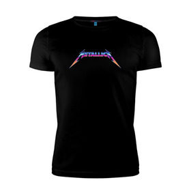 Мужская футболка премиум с принтом Metallica в городе Новоалтайск, 92% хлопок, 8% лайкра | приталенный силуэт, круглый вырез ворота, длина до линии бедра, короткий рукав | hard rock | heavy metall | rock | байкер | джеймс хэтфилд | кирк хэммет | ларс ульрих | роберт трухильо