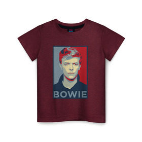 Детская футболка хлопок с принтом David Bowie в городе Новоалтайск, 100% хлопок | круглый вырез горловины, полуприлегающий силуэт, длина до линии бедер | bowie | david | альтернативный | арт | боуи | глэм | джаз | дэвид | музыка | музыкант | певец | поп | попрок | психоделический | рок | соул | хард | хардрок | экспериментальный | электронная | эмбиент