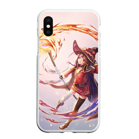 Чехол для iPhone XS Max матовый с принтом Megumin в городе Новоалтайск, Силикон | Область печати: задняя сторона чехла, без боковых панелей | konosuba | megumin | мегумин | мэгумин | этот замечательный мир