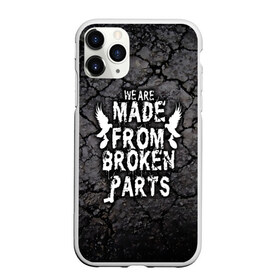 Чехол для iPhone 11 Pro матовый с принтом Мы сделаны из сломанных деталей в городе Новоалтайск, Силикон |  | charlie scene | danny | funny man | hollywood | j dog | johnny 3 tears | undead | we are made from broken parts | альтернативный | андед | асфальт | голивуд | голливудская | группа | кранккор | метал | надпись | нежить | ню | реп | рок | рэп | рэпкор