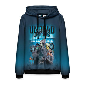Мужская толстовка 3D с принтом Hollywood origins Undead в городе Новоалтайск, 100% полиэстер | двухслойный капюшон со шнурком для регулировки, мягкие манжеты на рукавах и по низу толстовки, спереди карман-кенгуру с мягким внутренним слоем. | charlie scene | danny | funny man | hollywood | j dog | johnny 3 tears | undead | альтернативный | андед | голивуд | голливудская | группа | кранккор | метал | нежить | ню | реп | рок | рэп | рэпкор
