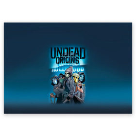 Поздравительная открытка с принтом Hollywood origins Undead в городе Новоалтайск, 100% бумага | плотность бумаги 280 г/м2, матовая, на обратной стороне линовка и место для марки
 | charlie scene | danny | funny man | hollywood | j dog | johnny 3 tears | undead | альтернативный | андед | голивуд | голливудская | группа | кранккор | метал | нежить | ню | реп | рок | рэп | рэпкор