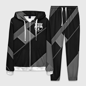 Мужской костюм 3D с принтом FC Barcelona gray collection в городе Новоалтайск, 100% полиэстер | Манжеты и пояс оформлены тканевой резинкой, двухслойный капюшон со шнурком для регулировки, карманы спереди | fc barcelona | мяч | спорт | футбол | чеппионат