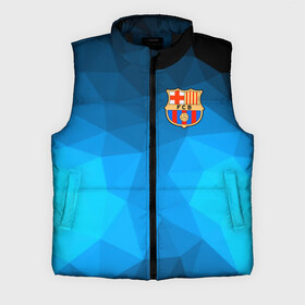 Мужской жилет утепленный 3D с принтом FC Barcelona polygon 2018 в городе Новоалтайск,  |  | fc barcelona | мяч | спорт | футбол | чеппионат 