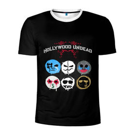 Мужская футболка 3D спортивная с принтом Hollywood Undead маски в городе Новоалтайск, 100% полиэстер с улучшенными характеристиками | приталенный силуэт, круглая горловина, широкие плечи, сужается к линии бедра | charlie scene | danny | funny man | hollywood | j dog | johnny 3 tears | undead | альтернативный | андед | голивуд | голливудская | группа | кранккор | метал | нежить | ню | реп | рок | рэп | рэпкор