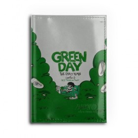 Обложка для автодокументов с принтом Монстр Green Day в городе Новоалтайск, натуральная кожа |  размер 19,9*13 см; внутри 4 больших “конверта” для документов и один маленький отдел — туда идеально встанут права | american idiot | green day | альтернативный | билли джо армстронг | грин дей | группа | зелёный день | майк дёрнт | музыка | надпись | панк | поп | поппанк | рок | тре кул