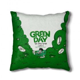 Подушка 3D с принтом Монстр Green Day в городе Новоалтайск, наволочка – 100% полиэстер, наполнитель – холлофайбер (легкий наполнитель, не вызывает аллергию). | состоит из подушки и наволочки. Наволочка на молнии, легко снимается для стирки | american idiot | green day | альтернативный | билли джо армстронг | грин дей | группа | зелёный день | майк дёрнт | музыка | надпись | панк | поп | поппанк | рок | тре кул