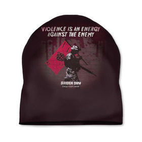 Шапка 3D с принтом Green Day know your enemy в городе Новоалтайск, 100% полиэстер | универсальный размер, печать по всей поверхности изделия | american idiot | green day | альтернативный | билли джо армстронг | грин дей | группа | зелёный день | красный | майк дёрнт | музыка | надпись | панк | поп | поппанк | рок | солдат | тре кул | флаг
