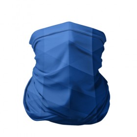 Бандана-труба 3D с принтом trianse blue в городе Новоалтайск, 100% полиэстер, ткань с особыми свойствами — Activecool | плотность 150‒180 г/м2; хорошо тянется, но сохраняет форму | abstraction | абстракция | геометрия | грани | полигоны | сочетания | треугольники
