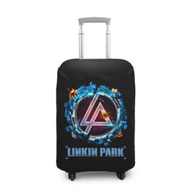 Чехол для чемодана 3D с принтом Двигатель Linkin Park в городе Новоалтайск, 86% полиэфир, 14% спандекс | двустороннее нанесение принта, прорези для ручек и колес | bennington | chester | linkin park | альтернативный метал | альтернативный рок | беннингтон | группа | линкин парк | музыкант | ню метал | певец | рок | рэп | рэп рок | честер | электроник рок