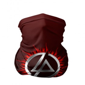 Бандана-труба 3D с принтом Красно-черный Linkin Park в городе Новоалтайск, 100% полиэстер, ткань с особыми свойствами — Activecool | плотность 150‒180 г/м2; хорошо тянется, но сохраняет форму | 