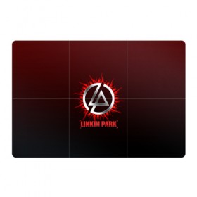 Магнитный плакат 3Х2 с принтом Красно-черный Linkin Park в городе Новоалтайск, Полимерный материал с магнитным слоем | 6 деталей размером 9*9 см | 