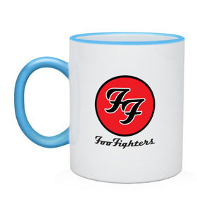 Кружка двухцветная с принтом Foo Fighters в городе Новоалтайск, керамика | объем — 330 мл, диаметр — 80 мм. Цветная ручка и кайма сверху, в некоторых цветах — вся внутренняя часть | ff | foo fighters | альтернативный | группа | дэйв грол | крис шифлетт | метал | музыка | надпись | нэйт мендел | постгранж | пэт смир | рок | тейлор хокинс | фу файтерс | фф | хард | хардрок