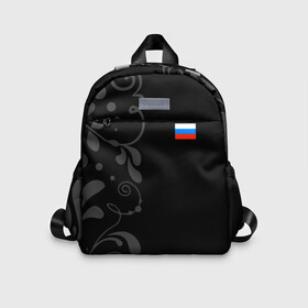 Детский рюкзак 3D с принтом Russia   Black Collection в городе Новоалтайск, 100% полиэстер | лямки с регулируемой длиной, сверху петелька, чтобы рюкзак можно было повесить на вешалку. Основное отделение закрывается на молнию, как и внешний карман. Внутри дополнительный карман. По бокам два дополнительных кармашка | 0x000000123 | black collection | russia | россия