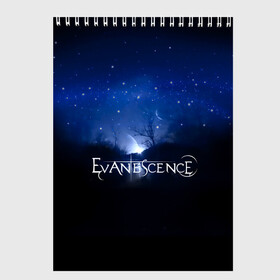 Скетчбук с принтом Evanescence звездное небо в городе Новоалтайск, 100% бумага
 | 48 листов, плотность листов — 100 г/м2, плотность картонной обложки — 250 г/м2. Листы скреплены сверху удобной пружинной спиралью | Тематика изображения на принте: evanescence | альтернативный | готик | группа | джен маджура | исчезновение | метал | ню | рок | синий | тим маккорд | трой маклоухорн | уилл хант | хард | эванесенс | эми ли