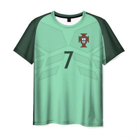 Мужская футболка 3D с принтом Ronaldo away 17-18 в городе Новоалтайск, 100% полиэфир | прямой крой, круглый вырез горловины, длина до линии бедер | champion | confederation | cristiano | cup | euro | portugal | ronaldo | world | европы | конфедераций | криштиану | кубок | мира | португалия | роналду