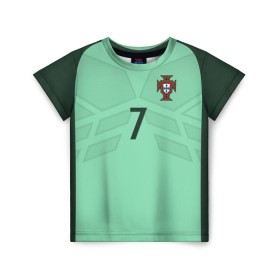 Детская футболка 3D с принтом Ronaldo away 17-18 в городе Новоалтайск, 100% гипоаллергенный полиэфир | прямой крой, круглый вырез горловины, длина до линии бедер, чуть спущенное плечо, ткань немного тянется | Тематика изображения на принте: champion | confederation | cristiano | cup | euro | portugal | ronaldo | world | европы | конфедераций | криштиану | кубок | мира | португалия | роналду