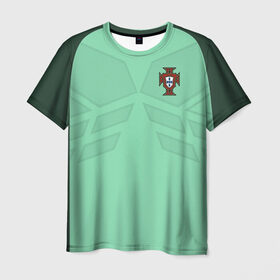 Мужская футболка 3D с принтом Portugal away в городе Новоалтайск, 100% полиэфир | прямой крой, круглый вырез горловины, длина до линии бедер | confederation | cup | euro | world | европы | конфедераций | кубок | мира | португалия | чемпионат