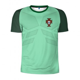 Мужская футболка 3D спортивная с принтом Portugal away в городе Новоалтайск, 100% полиэстер с улучшенными характеристиками | приталенный силуэт, круглая горловина, широкие плечи, сужается к линии бедра | confederation | cup | euro | world | европы | конфедераций | кубок | мира | португалия | чемпионат
