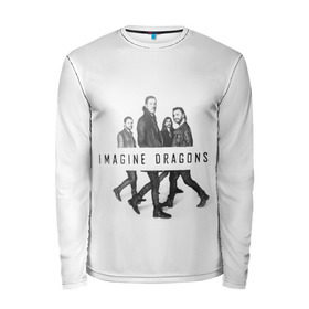 Мужской лонгслив 3D с принтом Группа Imagine Dragons в городе Новоалтайск, 100% полиэстер | длинные рукава, круглый вырез горловины, полуприлегающий силуэт | dragons | imagine | альтернативный | американская | бэн макки | группа | драгонс | дэн платцман | дэн рейнольдс | имеджин | инди | индирок | поп | рок | уэйн сермон | электроник