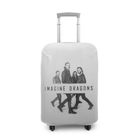 Чехол для чемодана 3D с принтом Группа Imagine Dragons в городе Новоалтайск, 86% полиэфир, 14% спандекс | двустороннее нанесение принта, прорези для ручек и колес | dragons | imagine | альтернативный | американская | бэн макки | группа | драгонс | дэн платцман | дэн рейнольдс | имеджин | инди | индирок | поп | рок | уэйн сермон | электроник
