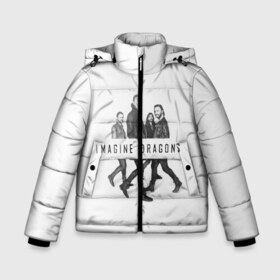 Зимняя куртка для мальчиков 3D с принтом Группа Imagine Dragons в городе Новоалтайск, ткань верха — 100% полиэстер; подклад — 100% полиэстер, утеплитель — 100% полиэстер | длина ниже бедра, удлиненная спинка, воротник стойка и отстегивающийся капюшон. Есть боковые карманы с листочкой на кнопках, утяжки по низу изделия и внутренний карман на молнии. 

Предусмотрены светоотражающий принт на спинке, радужный светоотражающий элемент на пуллере молнии и на резинке для утяжки | dragons | imagine | альтернативный | американская | бэн макки | группа | драгонс | дэн платцман | дэн рейнольдс | имеджин | инди | индирок | поп | рок | уэйн сермон | электроник