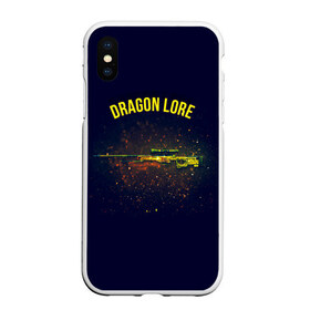 Чехол для iPhone XS Max матовый с принтом Dragon Lore в городе Новоалтайск, Силикон | Область печати: задняя сторона чехла, без боковых панелей | Тематика изображения на принте: cs | cs go | csgo | go | го | контр страйк | контра | кс | кс го | ксго | спецназ | террористы