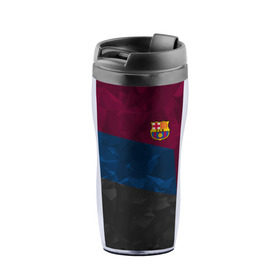 Термокружка-непроливайка с принтом FC Barcelona 2018 Abstract в городе Новоалтайск, внутренняя часть — пищевой пластик, наружная часть — прозрачный пластик, между ними — полиграфическая вставка с рисунком | объем — 350 мл, герметичная крышка | Тематика изображения на принте: fc | fc barcelona | fcb | fly emirates | ronaldo | абстракция | барселона | геометрия | зож | клуб | линии | месси | модные | мяч | реал мадрид | спорт | спортивные | тренды | футбол | футбольный клуб | эмблема