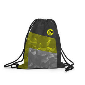 Рюкзак-мешок 3D с принтом Borussia Dortmund 2018 в городе Новоалтайск, 100% полиэстер | плотность ткани — 200 г/м2, размер — 35 х 45 см; лямки — толстые шнурки, застежка на шнуровке, без карманов и подкладки | Тематика изображения на принте: боруссия | дортмунд