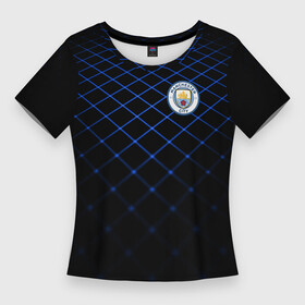 Женская футболка 3D Slim с принтом Manchester city 2018 Line в городе Новоалтайск,  |  | emirates | fc | manchester city | абстракция | геометрия | зож | клуб | линии | манчестер сити | мода | модные | мяч | спорт | спортивные | стиль | тренды | флаг россии | футбол | футбольный клуб | экстрим | эмблема